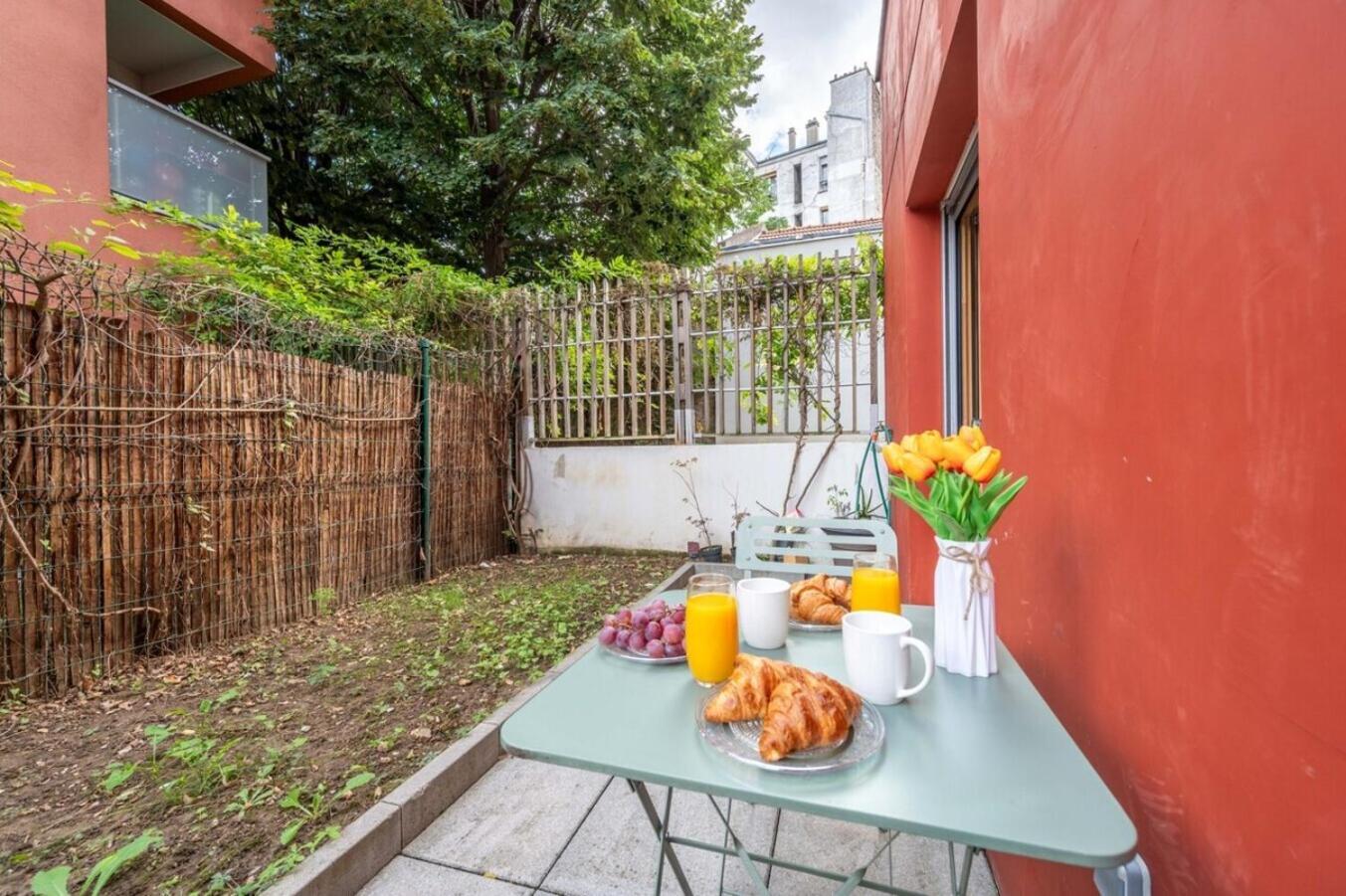 Superbe Appartement 1Min Metro7 Rez-De-Chaussee Aubervilliers Dış mekan fotoğraf